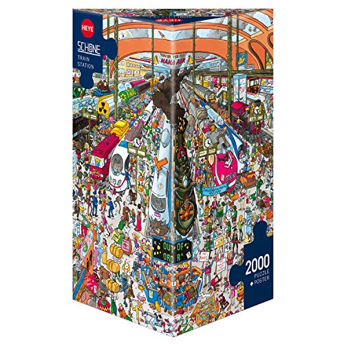 Heye Triangular 2000 Pieces Train Station