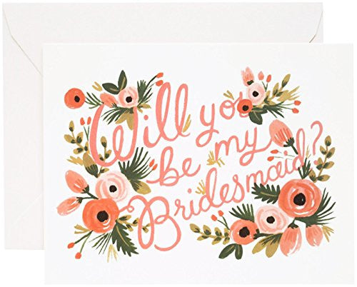 Bridesmaid Single A2 Card