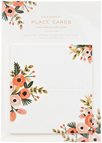 Dusty Rose Folding Place Cards Set of 8