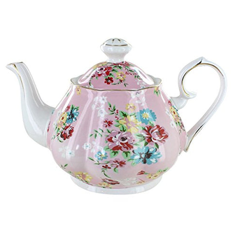 Shabby Rose Pink Teapot