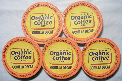 Organic Coffee Co. OneCup Gorilla Decaf Coffee 12 Count