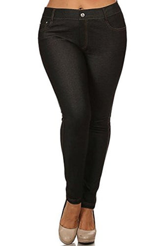 Jean Jeggings, Black, XL