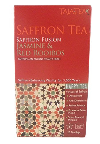 Saffron Red Rooibos Jasmine Tea, 20 Tea Bags