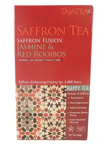 Saffron Red Rooibos Jasmine Tea, 20 Tea Bags
