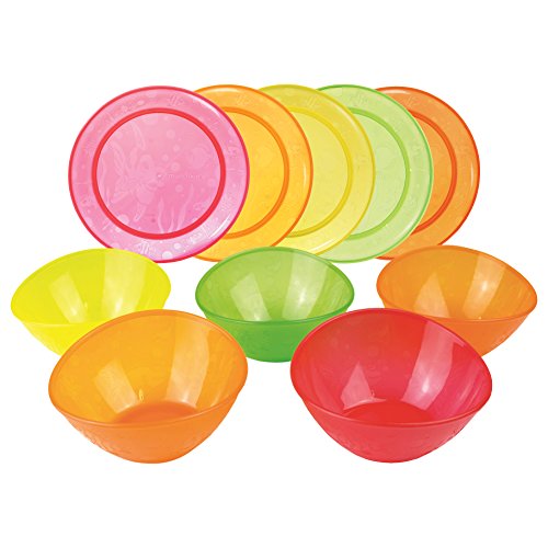 Multi Plates 5 Pack - Multi Bowls 5 Pack