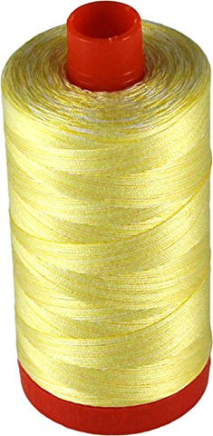 Aurifil- 50wt Cotton 1,422yd, Lemon Ice