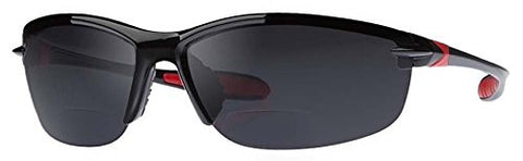 Dual Power Eyewear SL2 Black With Smoke Lens Non-Bifocal Sunglasses
