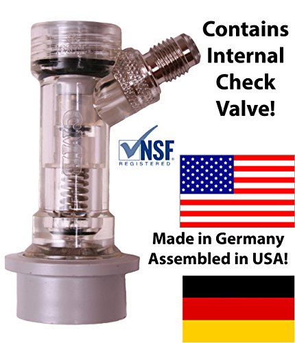 Check Valved Gas Disconnect, Ball Lock