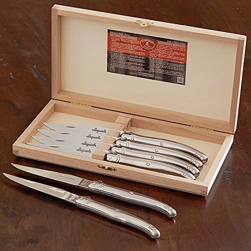 Jean Dubost Laguiole 6-Piece Steak Knives, Stainless