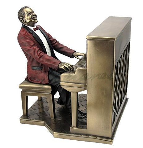 Jazz Band - Pianist (Red Suit), Cold Cast Bronze, L8 1/4, W7 1/8, H9