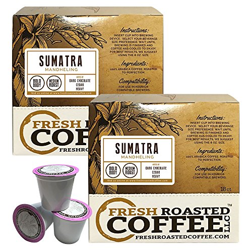 Fresh Roasted Coffee, Sumatra Mandheling, Single Serve Cups, 36-Ct