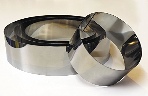 4 Tier Cake Rings Tin Set, 6", 8", 10",12" (all 3" deep)