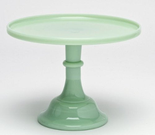 Mosser Glass 12 Footed Cake Plate - Jade by Mosser Glassware