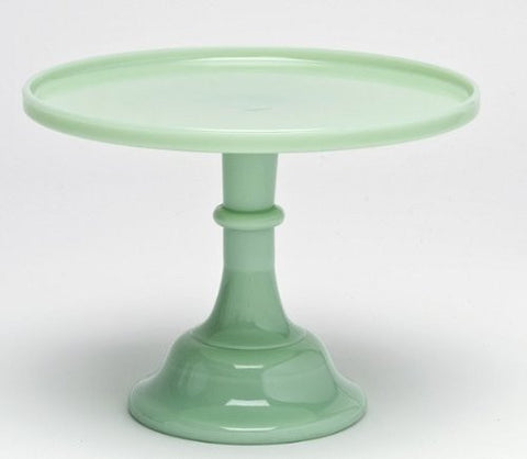 Mosser Glass 12 Footed Cake Plate - Jade by Mosser Glassware