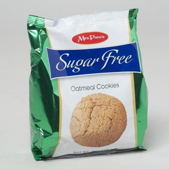 Cookies Sugar Free Oatmeal 7 Oz Bagged Mrs. Pures