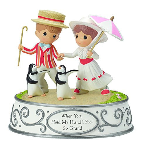 “When You Hold My Hand I Feel So Grand” Musical Tune: Jolly Holiday Material: Resin, 5.5"