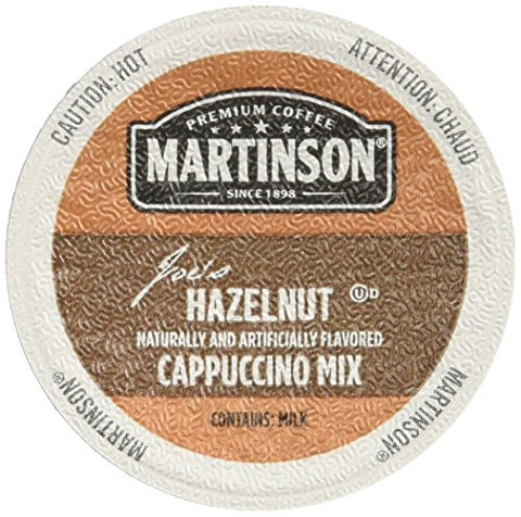 MARTINSON CAPPUCCINO, HAZELNUT CAPPUCCINO (24 SINGLE SERVE CUPS)