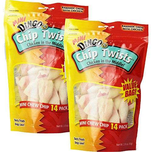 DINGO 14PK 3.25OZ CHIP TWISTS
