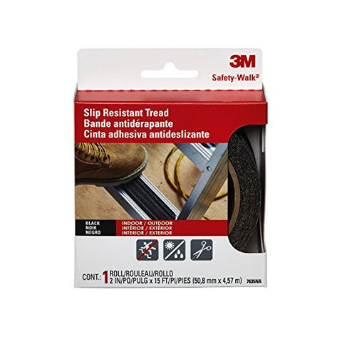 3M Safety-Walk Outdoor Tread, Black, 2-Inch by-180-Inch