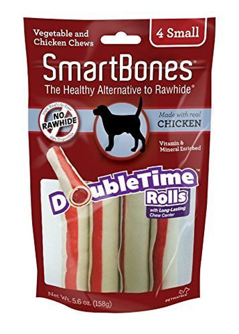 SmartBones, DoubleTime Small Rolls - 4 pack