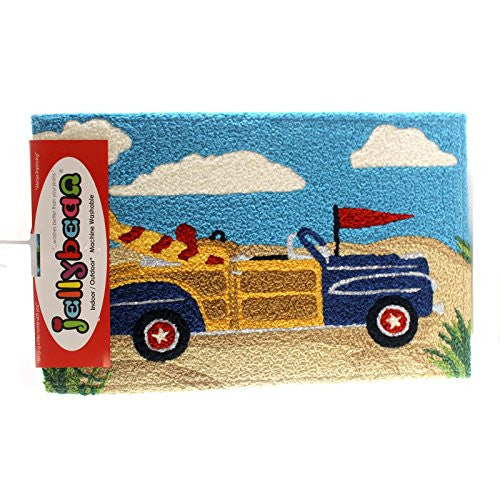 Blue Woodie, Jellybean Rug 21" x 33"