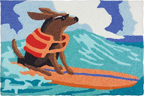 Surf Dog, Jellybean Rug 21" x 33"