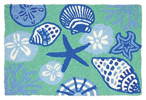 Shell Toss, Jellybean Rug 21" x 33"