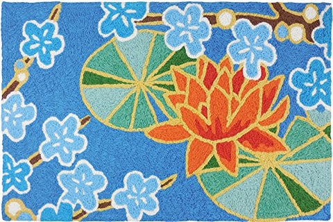 Water Lily Garden, Jellybean Rug 21" x 33"
