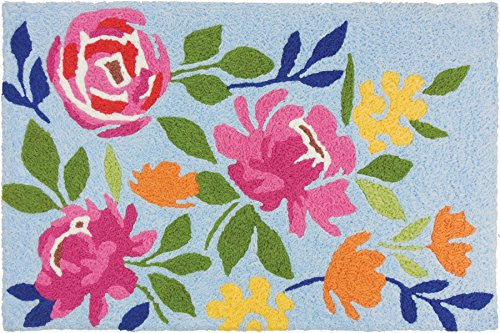 Blossoming Rose Garden, Jellybean Rug 21" x 33"