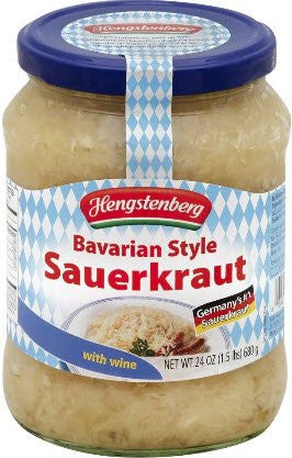 Bavarian Wine Sauerkraut in Jar, 24 oz