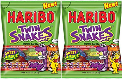 Haribo Twin Snakes 5oz