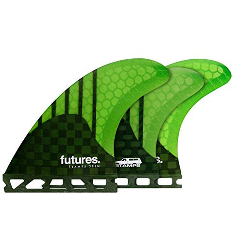 FTS Stamps Medium 5-Fin Set - Neon Green