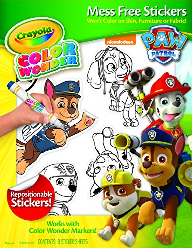 Color Wonder Stickers, Paw Patrol