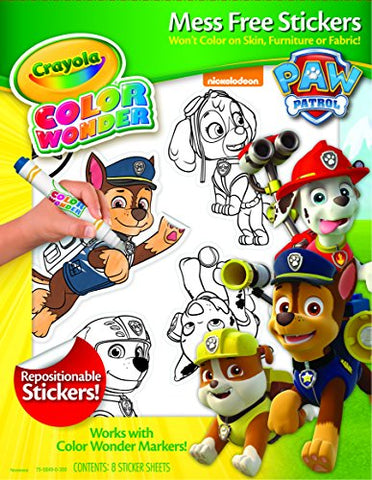 Color Wonder Stickers, Paw Patrol