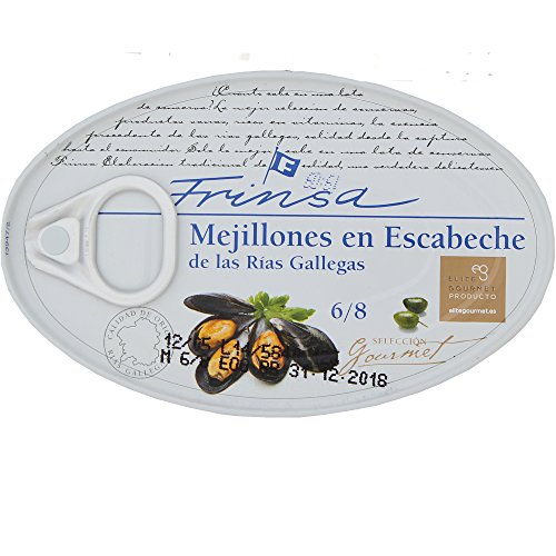 Spanish Frinsa Gourmet Seafood Mussels in Escabeche Sauce - 3.9oz (111gm)