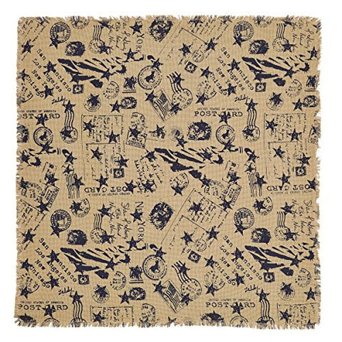 American Burlap Table Cloth 60 x 60
