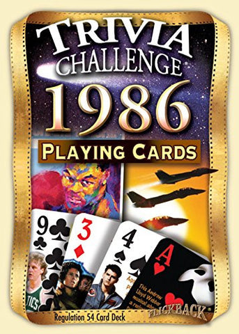 1986 Trivia Playing Cards, 30th Birthday Gift or 30th Anniversary Gift