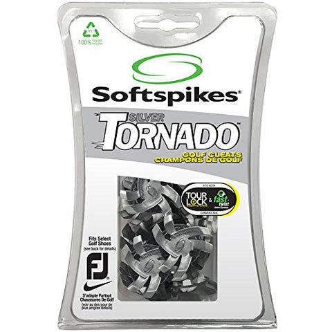 Softspikes - Tornado - Tour Lock Silver/Black