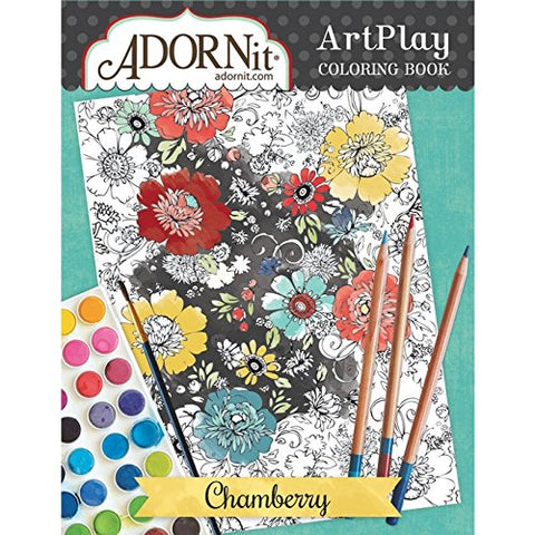 Adornit Chamberry Coloring Book - Softcover, 16 pages/38 illustrations (Paperback)