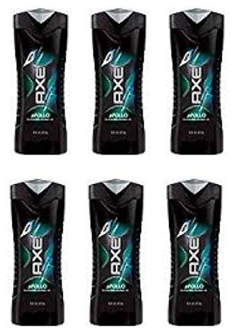 Axe Apollo Shower Gel Travel Size 3 Ounce (Pack Of 6)