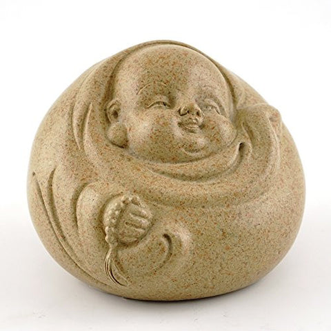 Abstract Happy Buddha, Sandstone Finish 2.25 in