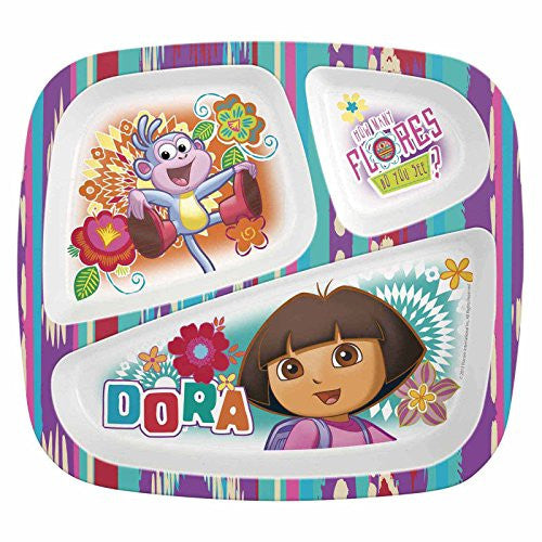 Dora the Explorer Divided Plates for Kids