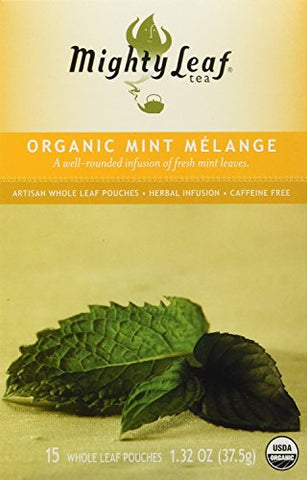 Mighty Leaf Organic Mint Melange Tea 15ct
