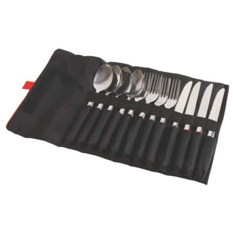 Rugged 12-Piece Stainless Steel Utensil Set