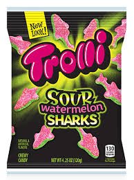 Sour Brite Crawlers Watermelon Peg Bag, 5oz Trolli