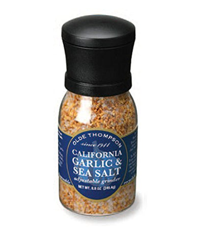 8.8 oz Garlic Sea Salt (Grinder Jar, Disposable)
