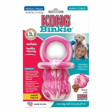 KONG COMPANY MEDIUM BINKIE PUPPY KONG KP27- PINK