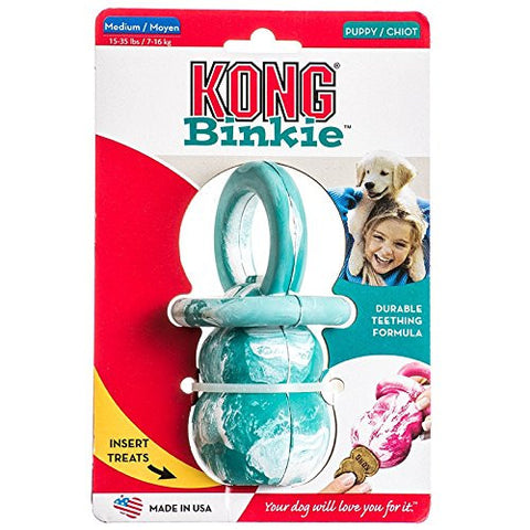 KONG COMPANY MEDIUM BINKIE PUPPY KONG KP27- BLUE