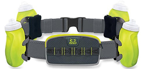 RunLite Xtech 4 Plus - Charcoal Amp Green with Amp Green Bottles,