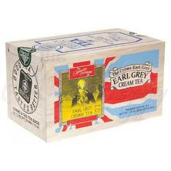 Cream Earl Grey Tea in Wood Box - 25 Tea Bags